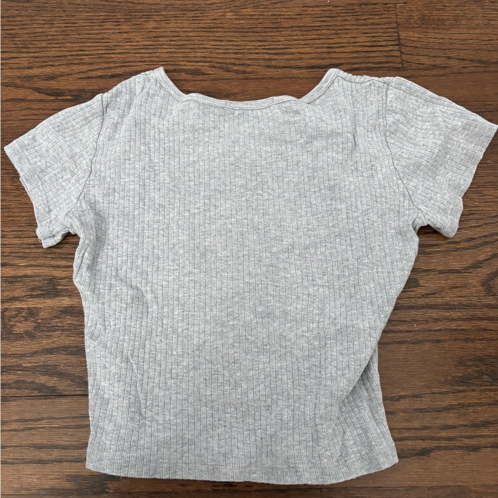 Brandy Melville Ribbed Tee - Picture 2 of 2